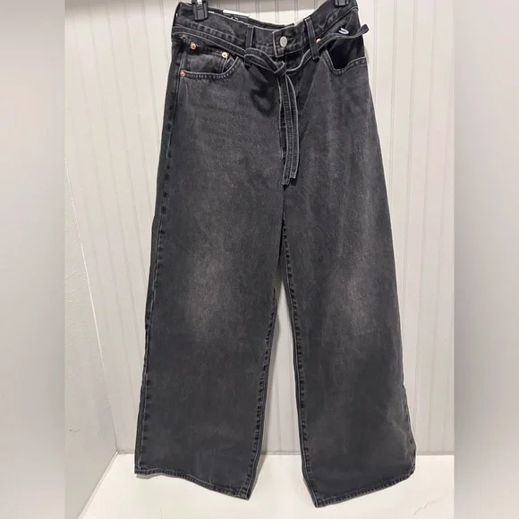 Levi's Women's Wide-Leg Jeans - Dark Gray - Picture 3 of 7